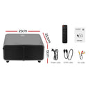 Devanti Portable Wifi Video Projector 4K 2.4G/5G Home Theater HDMI 1080P - NuSea