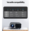 Devanti Portable Wifi Video Projector 4K 2.4G/5G Home Theater HDMI 1080P - NuSea