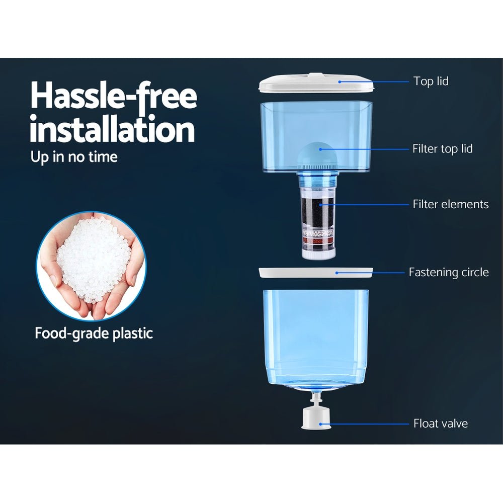 Devanti Water Cooler Dispenser 22L Filter Bottle - NuSea
