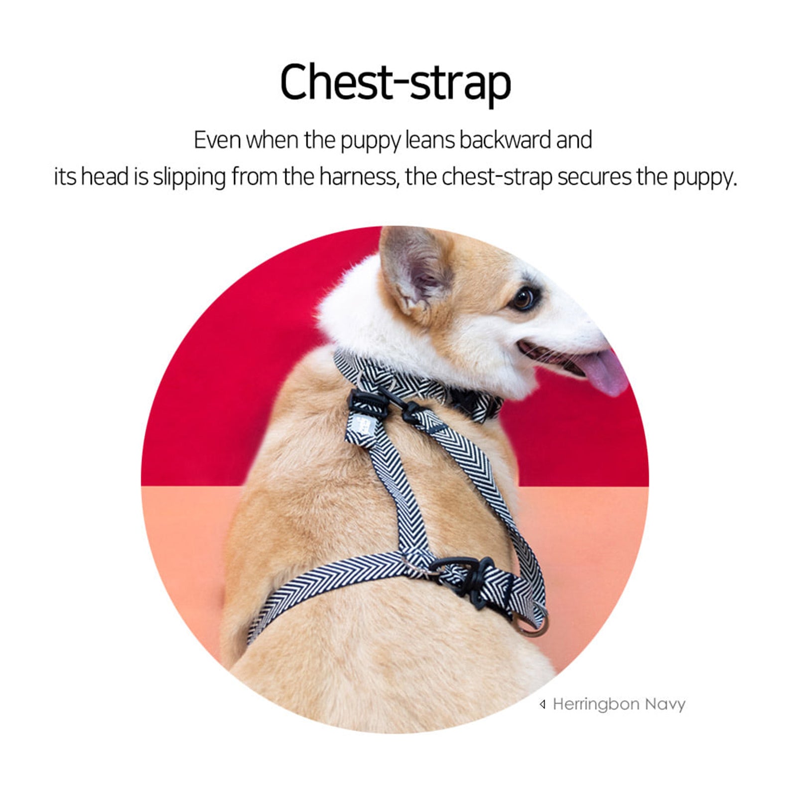 Dog Double - Lined Straps Harness and Lead Set Leash Adjustable L MARBLE PINK - NuSea