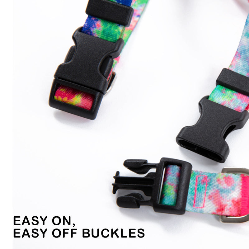 Dog Double - Lined Straps Harness and Lead Set Leash Adjustable M SWEET GREEN - NuSea