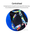 Dog Double - Lined Straps Harness and Lead Set Leash Adjustable S MARBLE PINK - NuSea