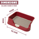 Dog Pet Potty Tray Training Toilet Raised Walls T1 WINE - NuSea