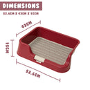 Dog Pet Potty Tray Training Toilet Raised Walls T1 WINE - NuSea