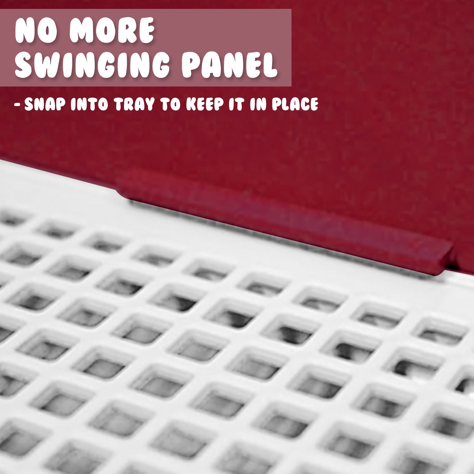 Dog Pet Potty Tray Training Toilet Raised Walls T1 WINE - NuSea