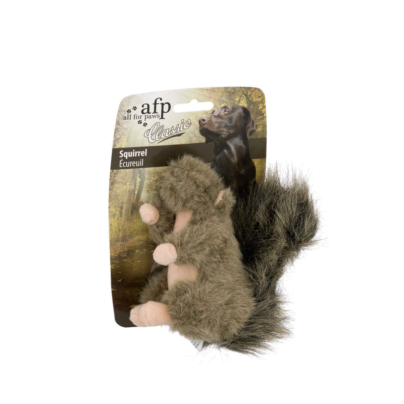 Dog Plush Toy - Squirrel Squeaky Interactive Small Life Like Pet Puppy Play - NuSea