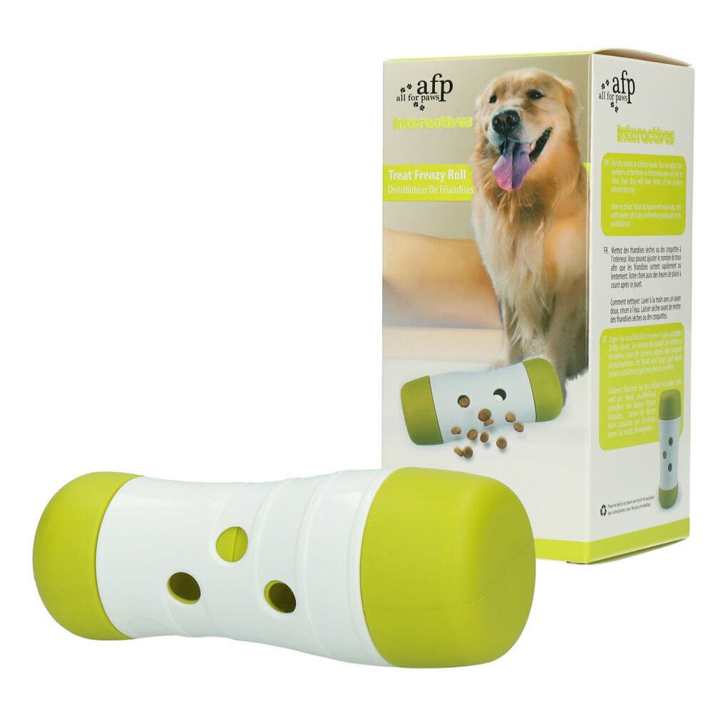 Dog Treat Frenzy Roll - Interactive Dispenser Feeder Toy All For Paws Pet - NuSea