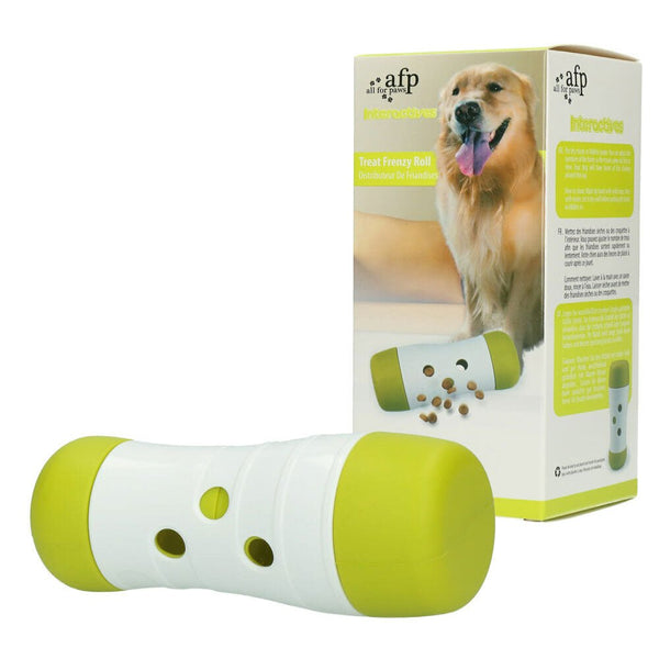 Dog Treat Frenzy Roll - Interactive Dispenser Feeder Toy All For Paws Pet - NuSea