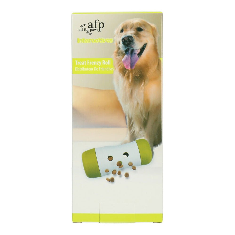 Dog Treat Frenzy Roll - Interactive Dispenser Feeder Toy All For Paws Pet - NuSea