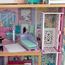 Dollhouse with Furniture for kids 120 x 88 x 40 cm (Model 3) - NuSea