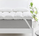 duck feather down mattress topper 1800gsm king single - NuSea