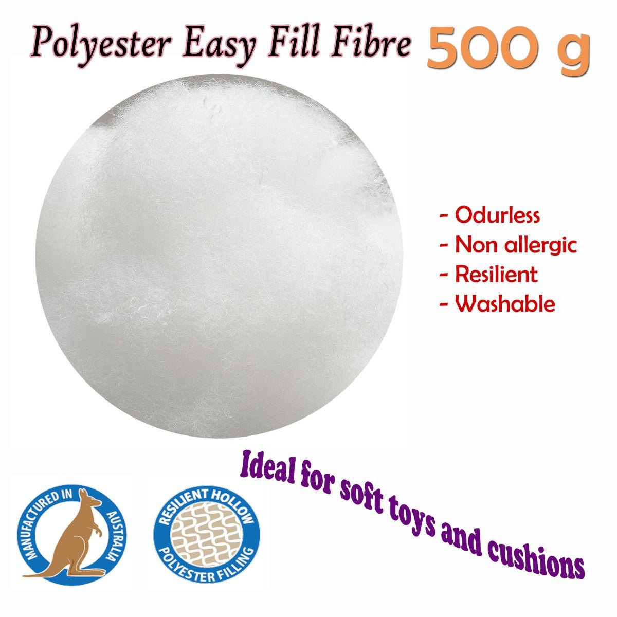 Easyrest Easy Fill Fibre 500 gram - NuSea