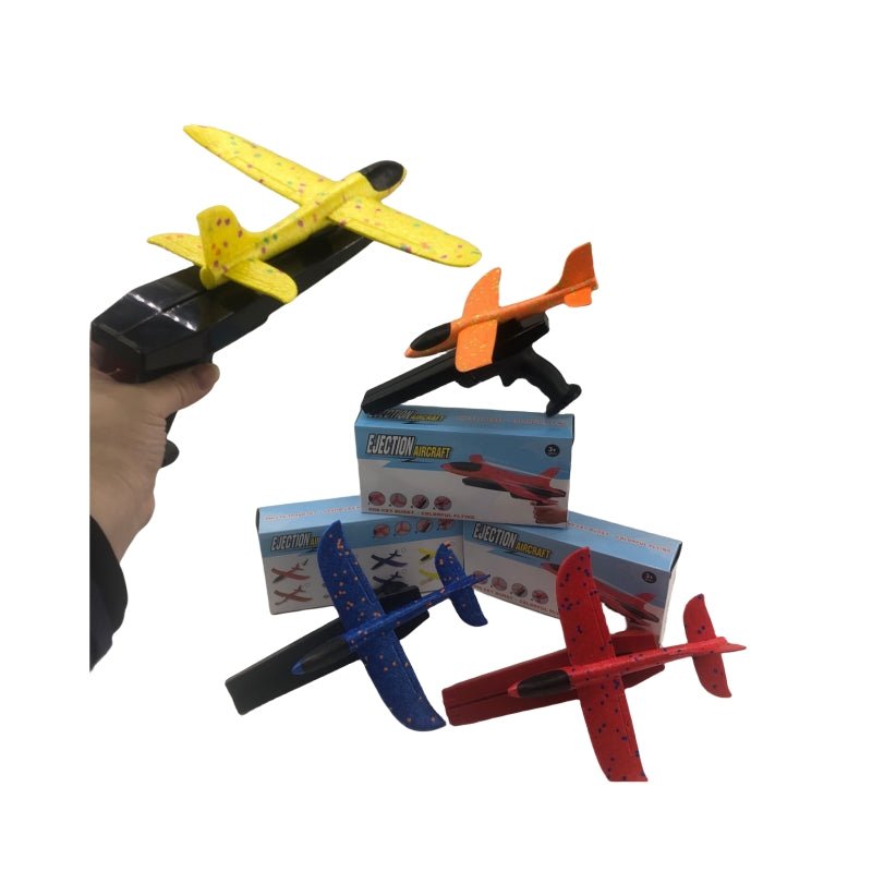 Ejection Foam Plane Toy Outdoor Sport with Light Safe for Children Birthday Gift - NuSea
