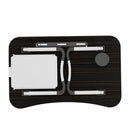 EKKIO Multifunctional Portable Bed Tray Laptop Desk with USB Charge Port (Black) - NuSea