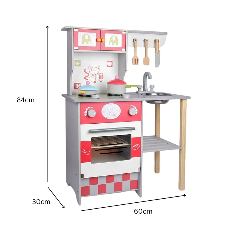 EKKIO Wooden Kitchen Playset for Kids (European Style Kitchen Set) - NuSea