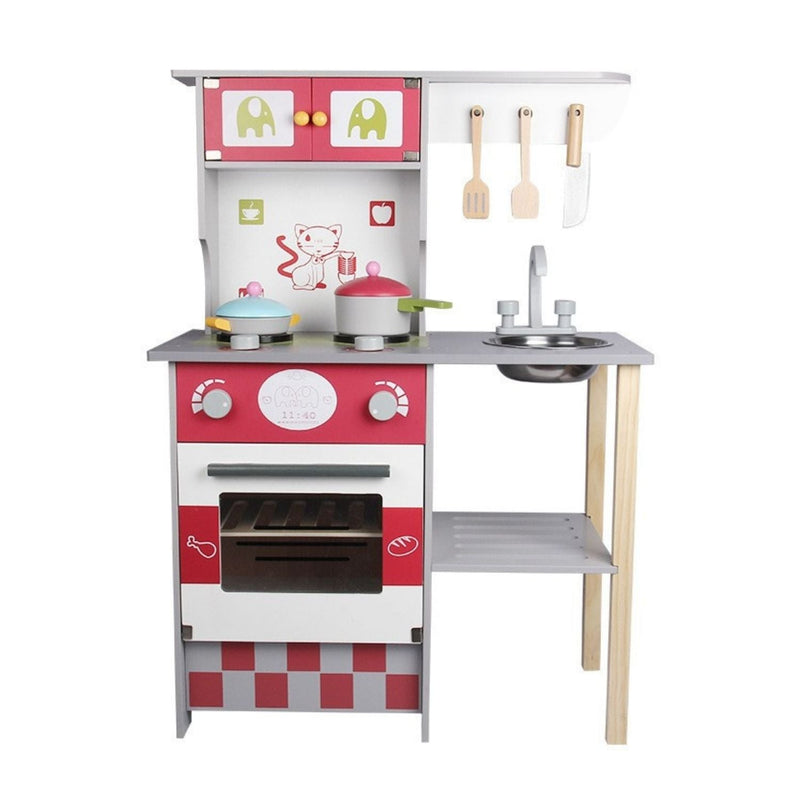 EKKIO Wooden Kitchen Playset for Kids (European Style Kitchen Set) - NuSea