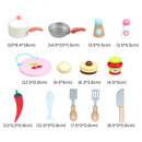 EKKIO Wooden Kitchen Playset for Kids (Japanese Style Kitchen Set, Silver) - NuSea