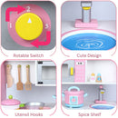 EKKIO Wooden Kitchen Playset for Kids (Japanese Style Kitchen Set, Violet) - NuSea