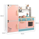 EKKIO Wooden Kitchen Playset for Kids (Refrigerator Kitchen Set) - NuSea