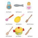 EKKIO Wooden Kitchen Playset for Kids with Clock (Japanese Style Kitchen Set, Pink) - NuSea