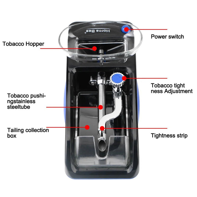 Electric Automatic Cigarette Rolling Machine - Blue - NuSea
