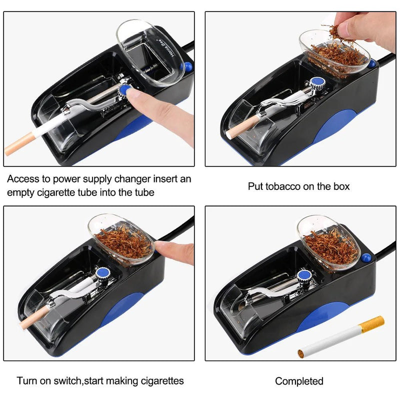 Electric Automatic Cigarette Rolling Machine - Blue - NuSea