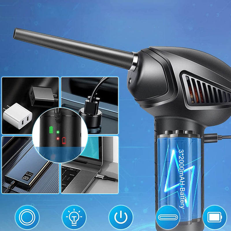 Electric Cordless Air Duster Dust Blower for Computer Keyboard - NuSea