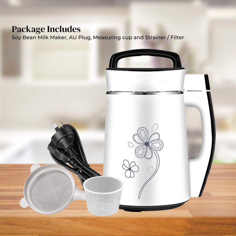 Electric Soy Bean Milk Maker Machine - Automatic Soya Almond Nut Blender - NuSea