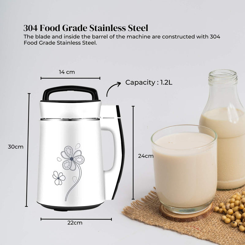 Electric Soy Bean Milk Maker Machine - Automatic Soya Almond Nut Blender - NuSea