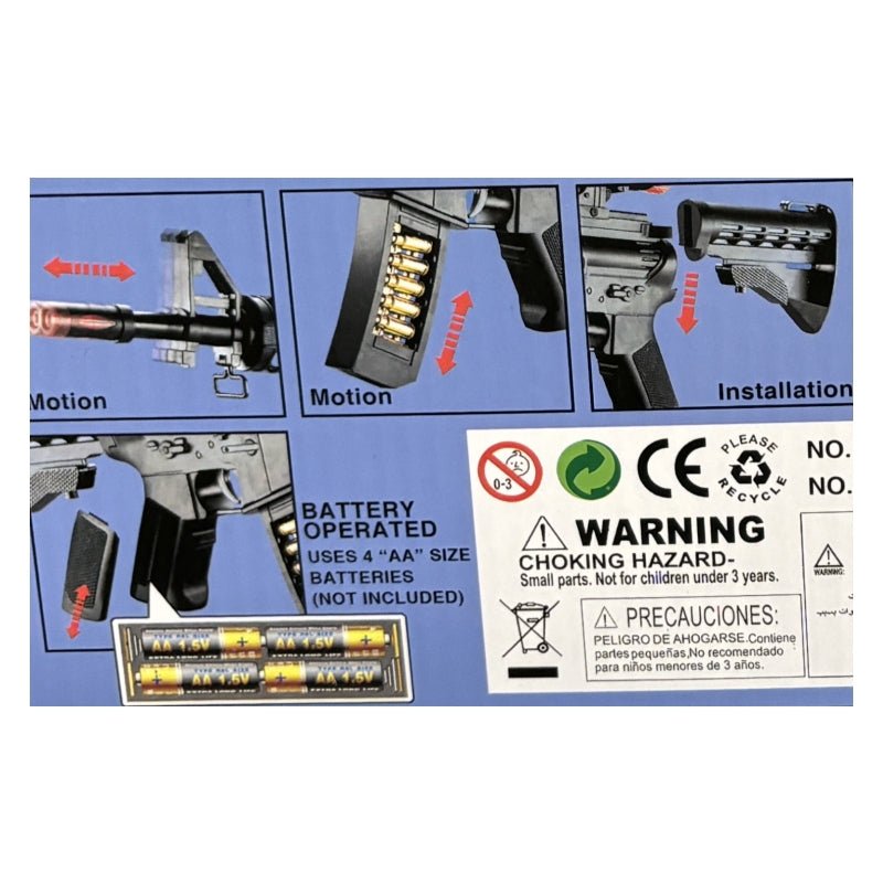 ELECTRO MOTION MACHINE GUN WITH INFRARED RAY - NuSea