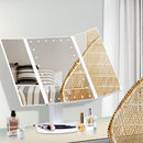 Embellir Makeup Mirror 1X2X3X Magnifying with 22 LED light Tri - fold Storage - NuSea