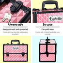Embellir Portable Cosmetic Beauty Makeup Case - Diamond Pink - NuSea