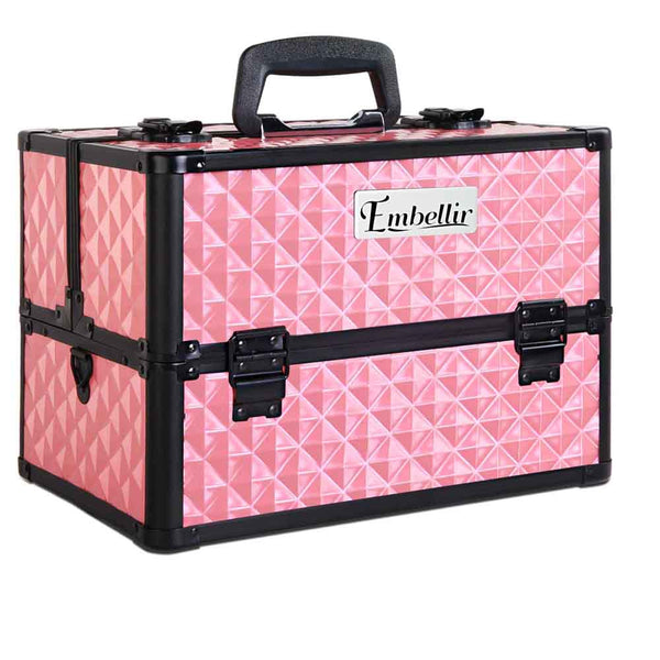 Embellir Portable Cosmetic Beauty Makeup Case - Diamond Pink - NuSea