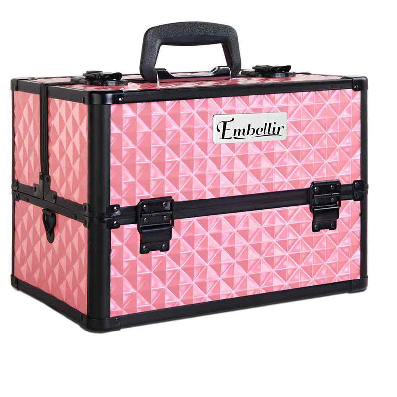 Embellir Portable Cosmetic Beauty Makeup Case - Diamond Pink - NuSea