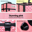 Embellir Portable Cosmetic Beauty Makeup Case - Diamond Pink - NuSea