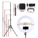 Embellir Ring Light 19" Tripod Stand Black - NuSea