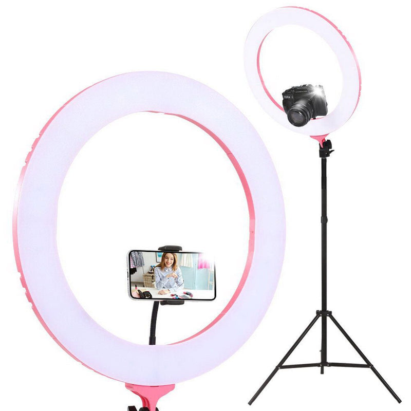 Embellir Ring Light 19" Tripod Stand Pink - NuSea