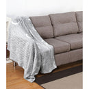Embossed Print Throw Grey Numbers - NuSea