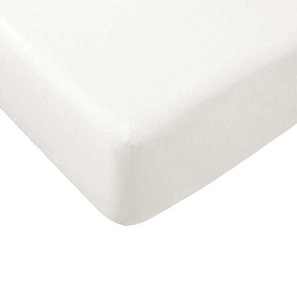Essentially Home Living Polyester Cotton Fitted Sheet 33cm Wall Double Ivory - NuSea