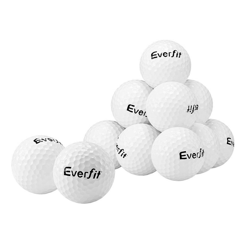 Everfit 12Pcs Golf Ball Set Reusable Distance Golf Balls Practice Training - NuSea