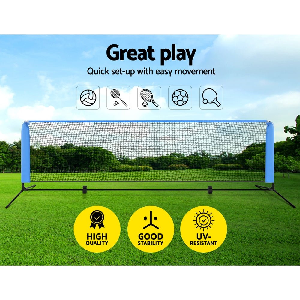 Everfit 3m Badminton Tennis Net Portable Volleyball Kit Adjustable Height - NuSea