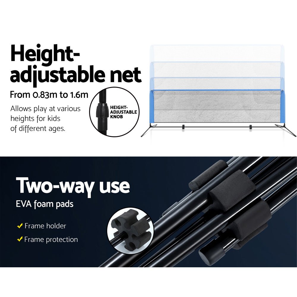 Everfit 3m Badminton Tennis Net Portable Volleyball Kit Adjustable Height - NuSea