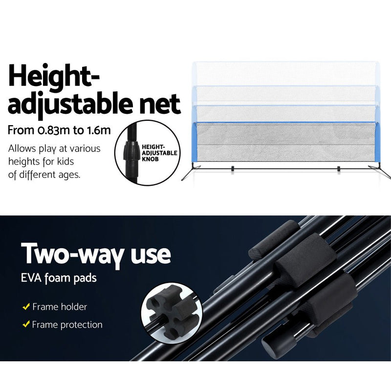 Everfit 4m Badminton Tennis Net Portable Volleyball Kit Adjustable Height - NuSea