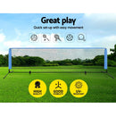 Everfit 4m Badminton Tennis Net Portable Volleyball Kit Adjustable Height - NuSea