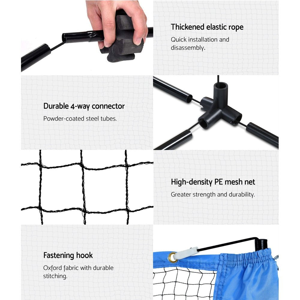 Everfit 4m Badminton Tennis Net Portable Volleyball Kit Adjustable Height - NuSea