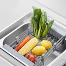 Expandable Dish Drying Rack Telescopic Retractable Over the Sink Strainer - NuSea