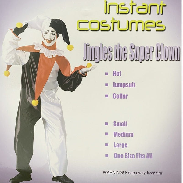 FANCY CLOWN COSTUME JINGLES THE SUPER CLOWN - NuSea