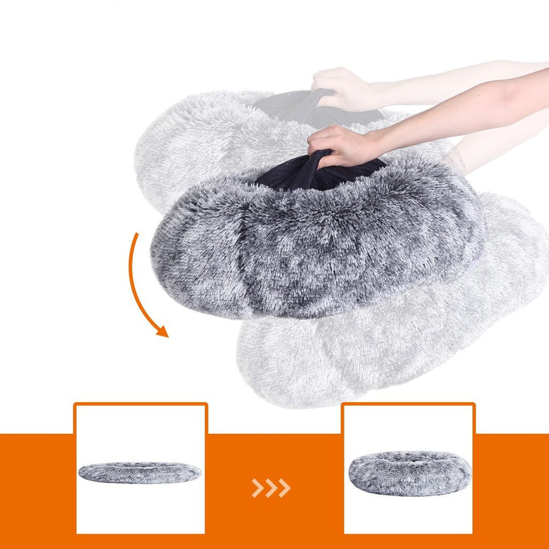 FEANDREA 50cm Dog Bed with Removable Washable Cover Grey - NuSea
