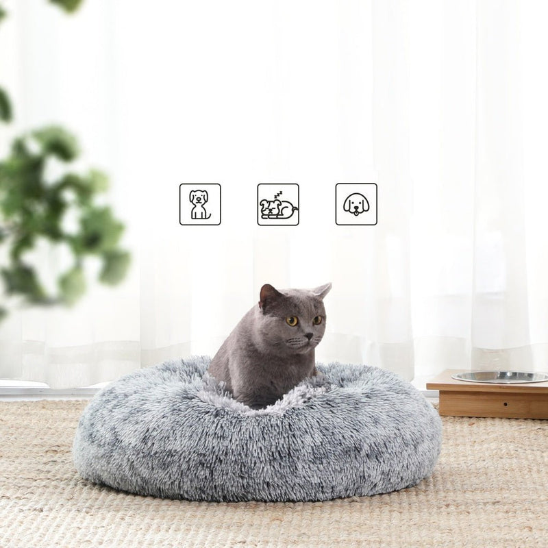 FEANDREA 50cm Dog Bed with Removable Washable Cover Grey - NuSea