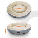 FEANDREA 55cm Dog Sofa Bed Round Shape Fabric Grey - NuSea